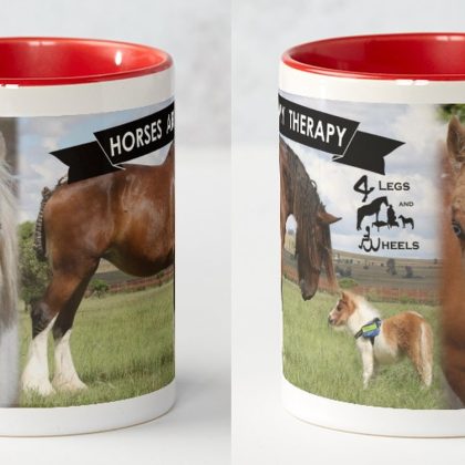 Mug Red 'Horses Are My Therapy"