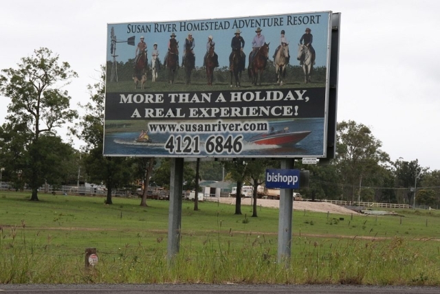 Photography and Design by me for a Susan River Homestead billboard